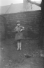 neg. Brenda? in back yard