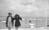 neg. Brenda & Maudie seaside chain fence